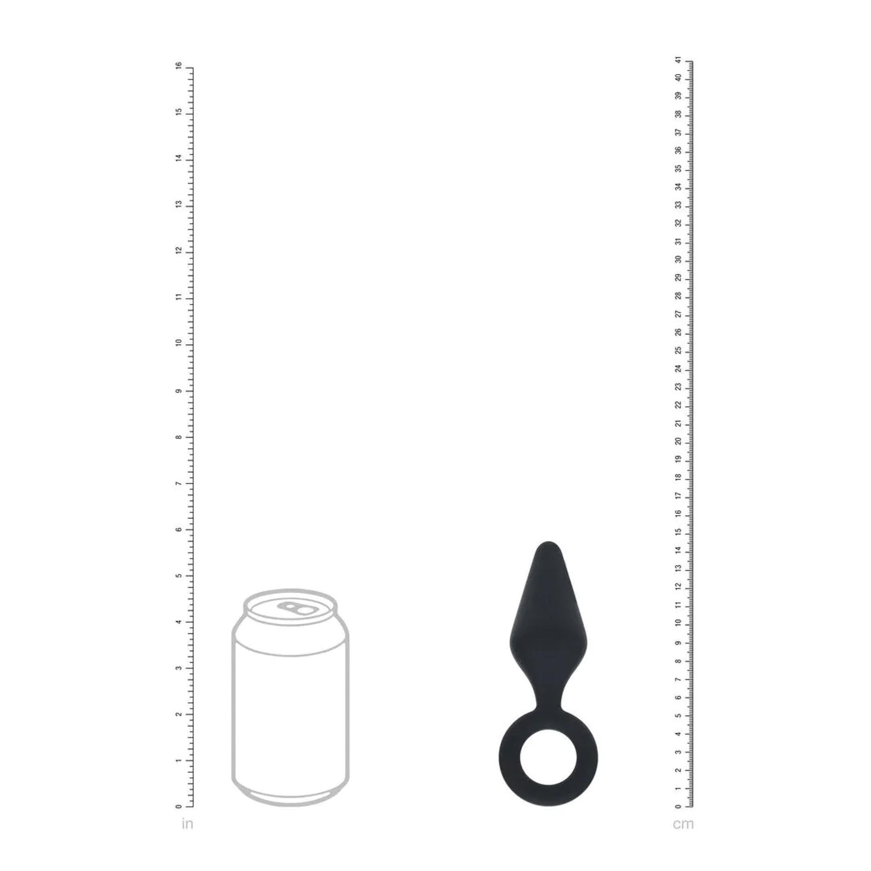 Dop anal Levelz M din silicon, negru, 12 cm