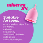 Cupă menstruală Crushious Minerva XS cu pungă și detergent 150 ml