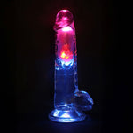 Vibrator realist RealRock transparent 22,5 cm