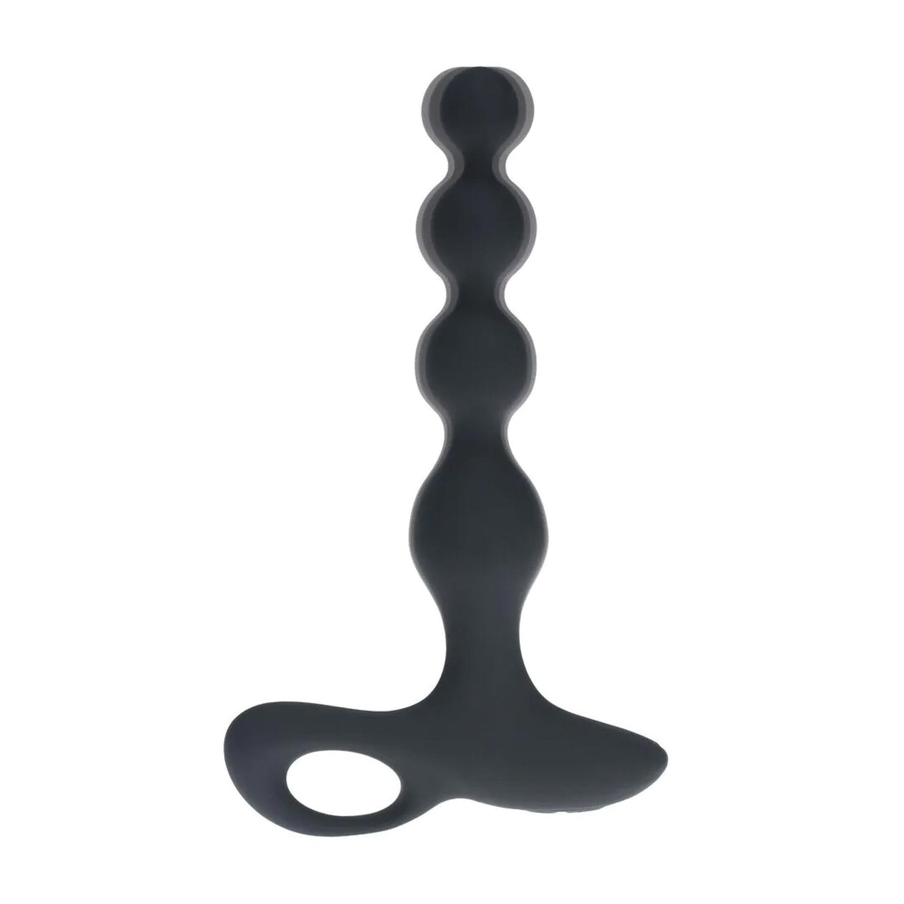 Dop anal vibrant din silicon Levelz, negru, 20 cm