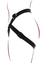 Ham cu strap-on ToyJoy Get Real, poliester negru