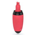 Stimulator de limbă cu vibrații și supt USB Crushious Scarlet