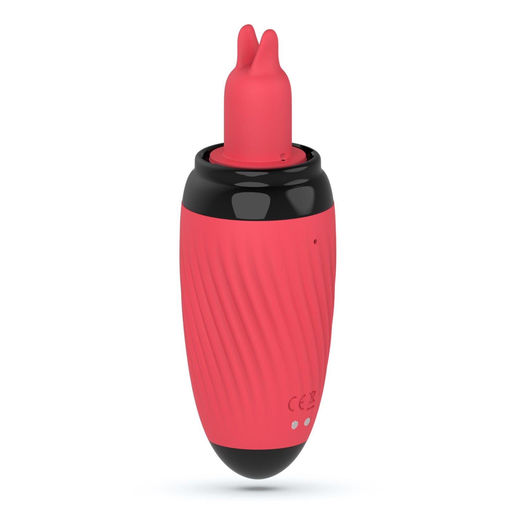 Stimulator de limbă cu vibrații și supt USB Crushious Scarlet