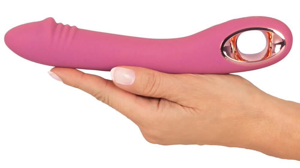 Vibrator USB pentru punct G You2Toys Slim, cu design roz din silicon, 21,4 cm