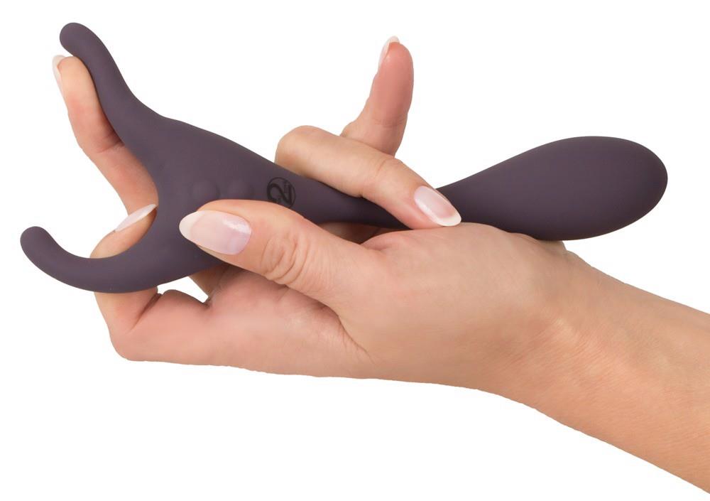 Vibrator din silicon pentru punctul G, cu telecomandă USB, Couples Choice, 18,5 cm