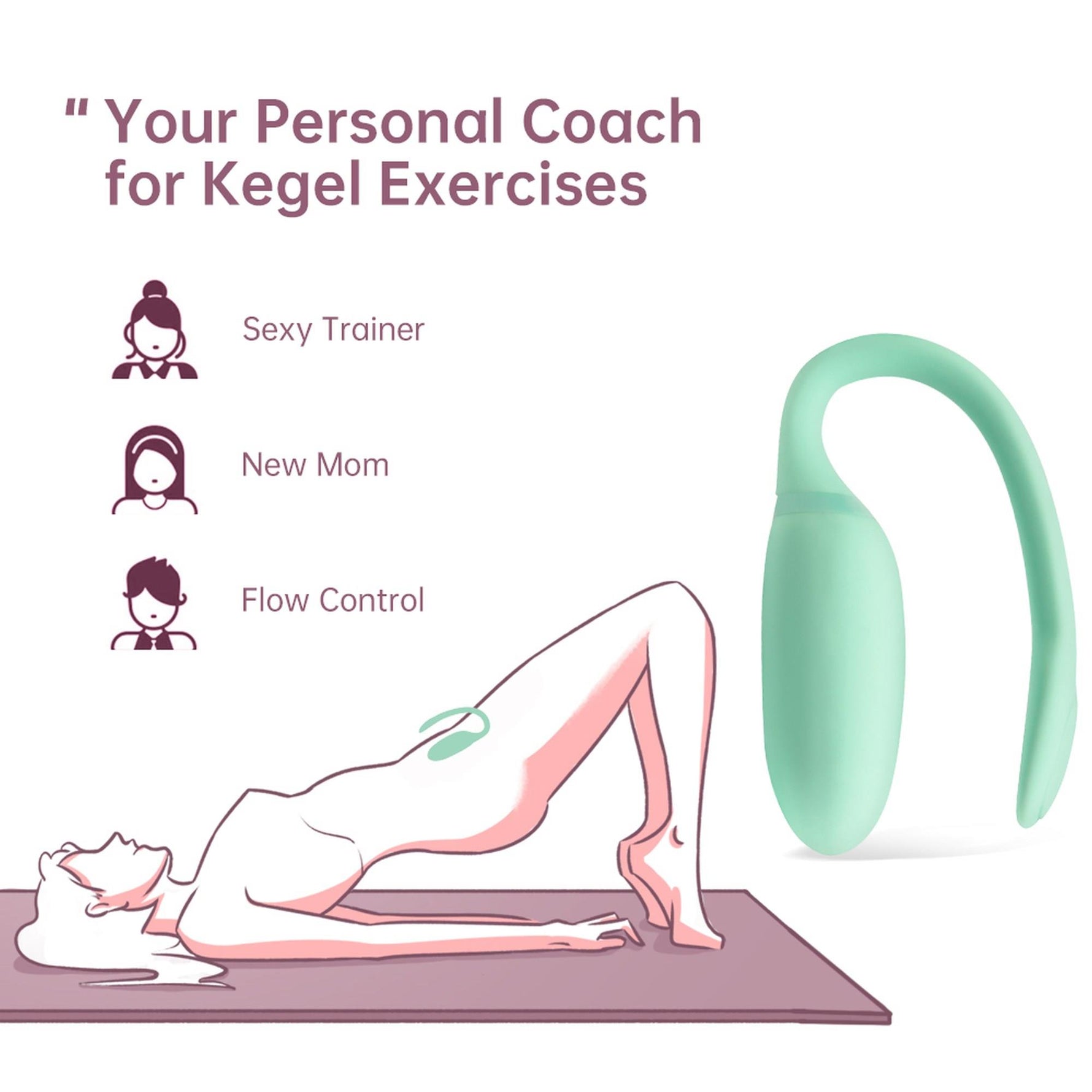 Ouă Kegel Magic Motion FitDrăguțe cu aplicație din silicon