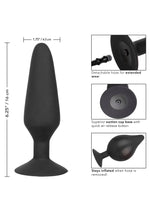 Plug anal gonflabil din silicon Colt XXXL negru 16 cm