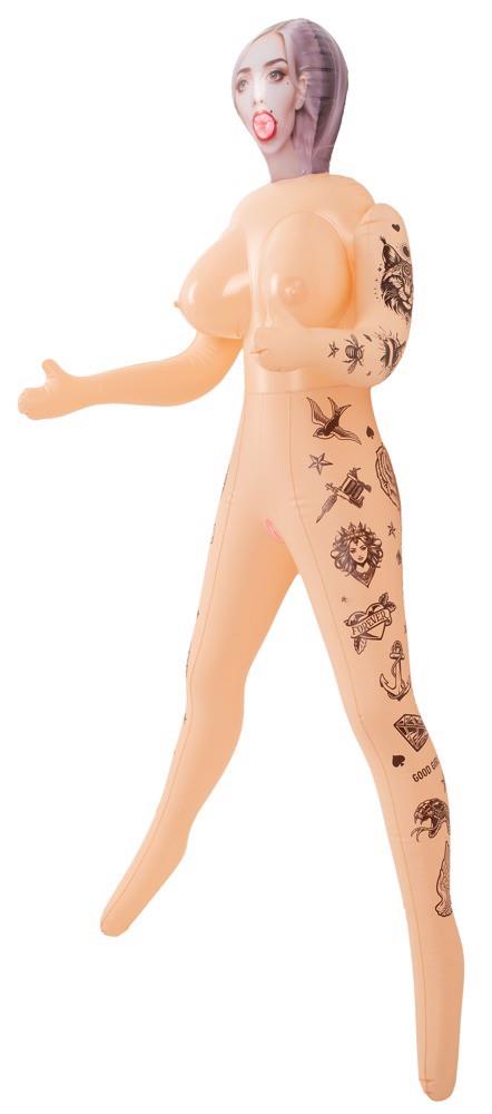 Păpușă gonflabilă NaughtyDollz cu tatuaje 152 cm