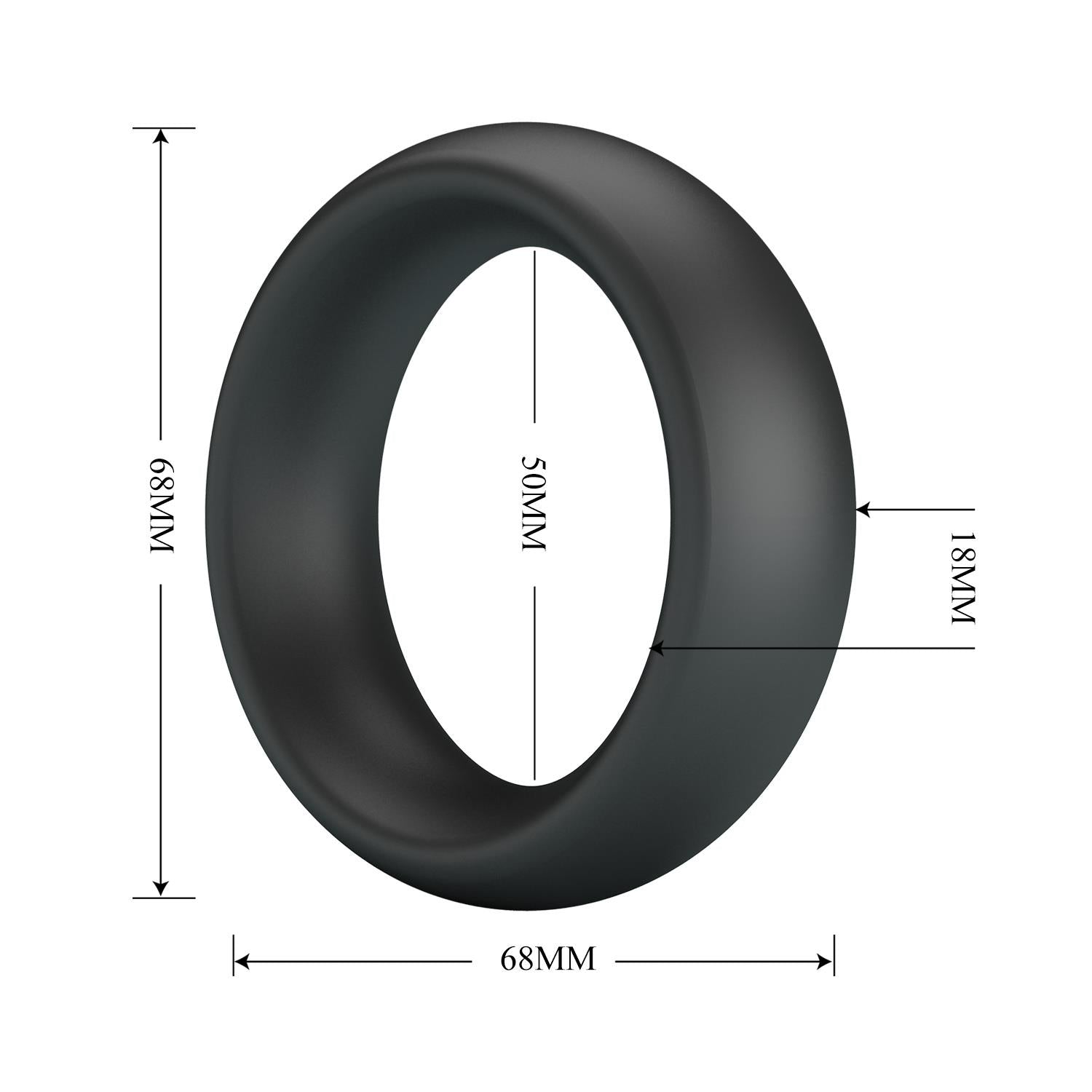 Inel flexibil pentru penis Crazy Bull Elio din silicon