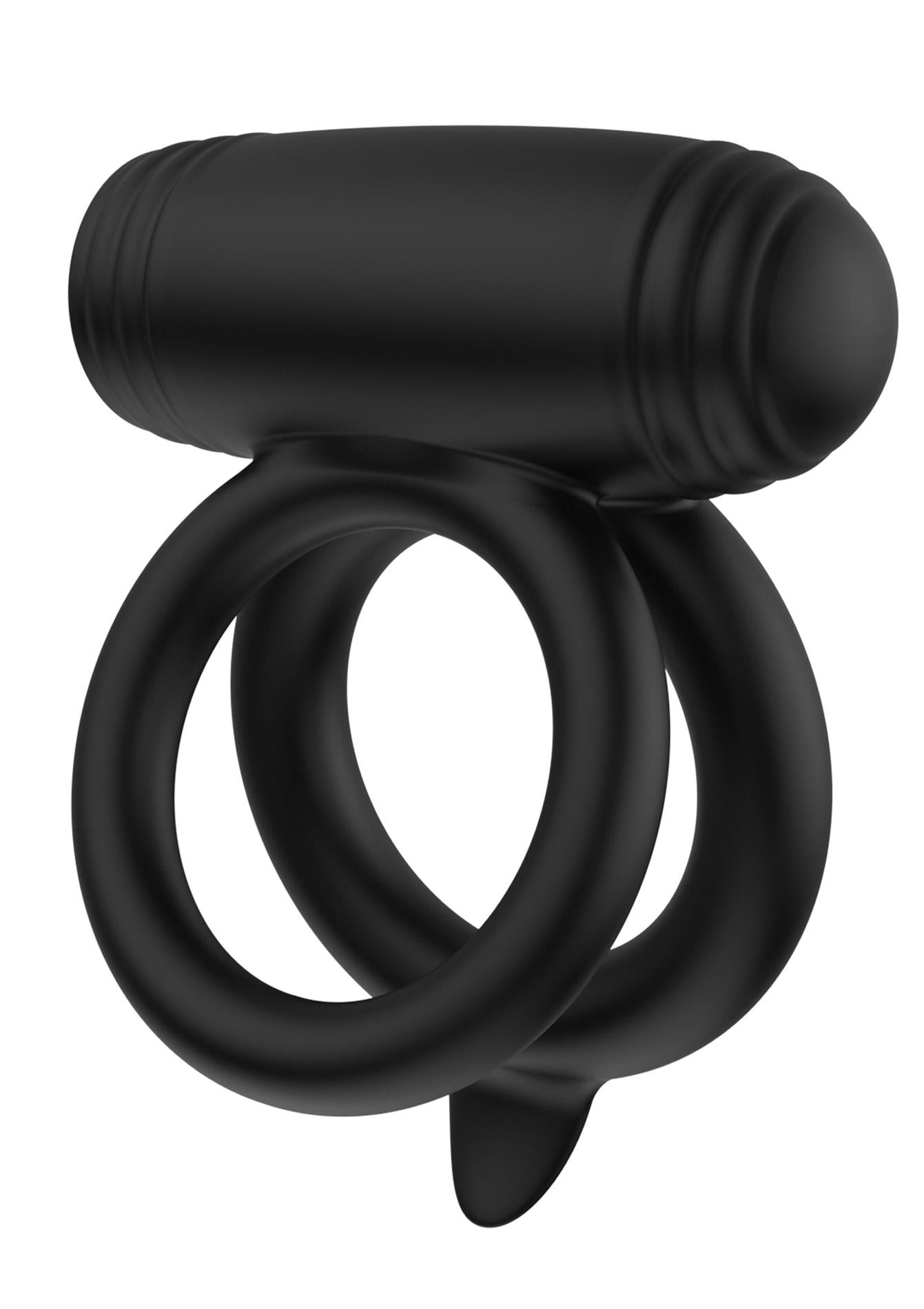 Inel vibrator dublu Elite Power Twin Hidden Desire cu 10 moduri
