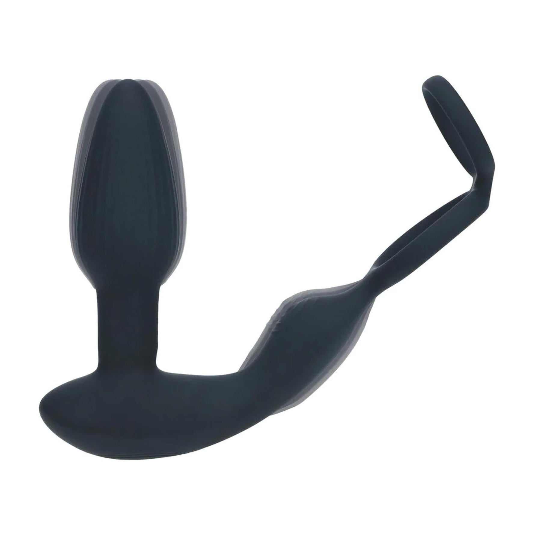 Masaj de prostată din silicon Levelz cu perle rotative și telecomandă 17 cm