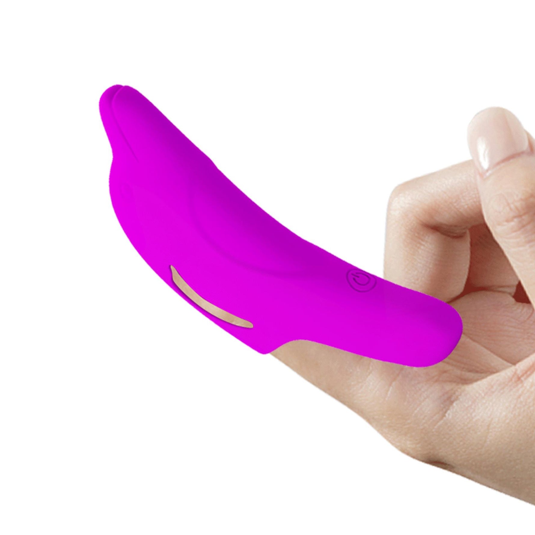 Vibrator pentru deget Pretty Love Delphini din silicon, 10 funcții