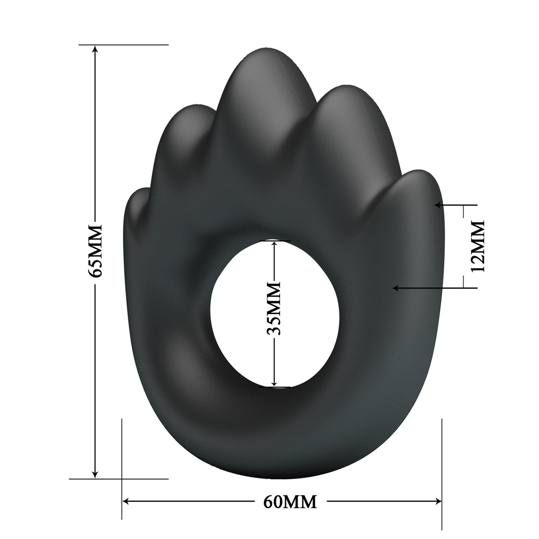 Inel pentru penis Crazy Bull HABERT din silicon super moale, impermeabil