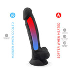 Dildo realist Silexd Model 1 Negru 20 cm