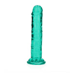 Dildo realist cu gel și ventuză, transparent, RealRock, 14,5 cm