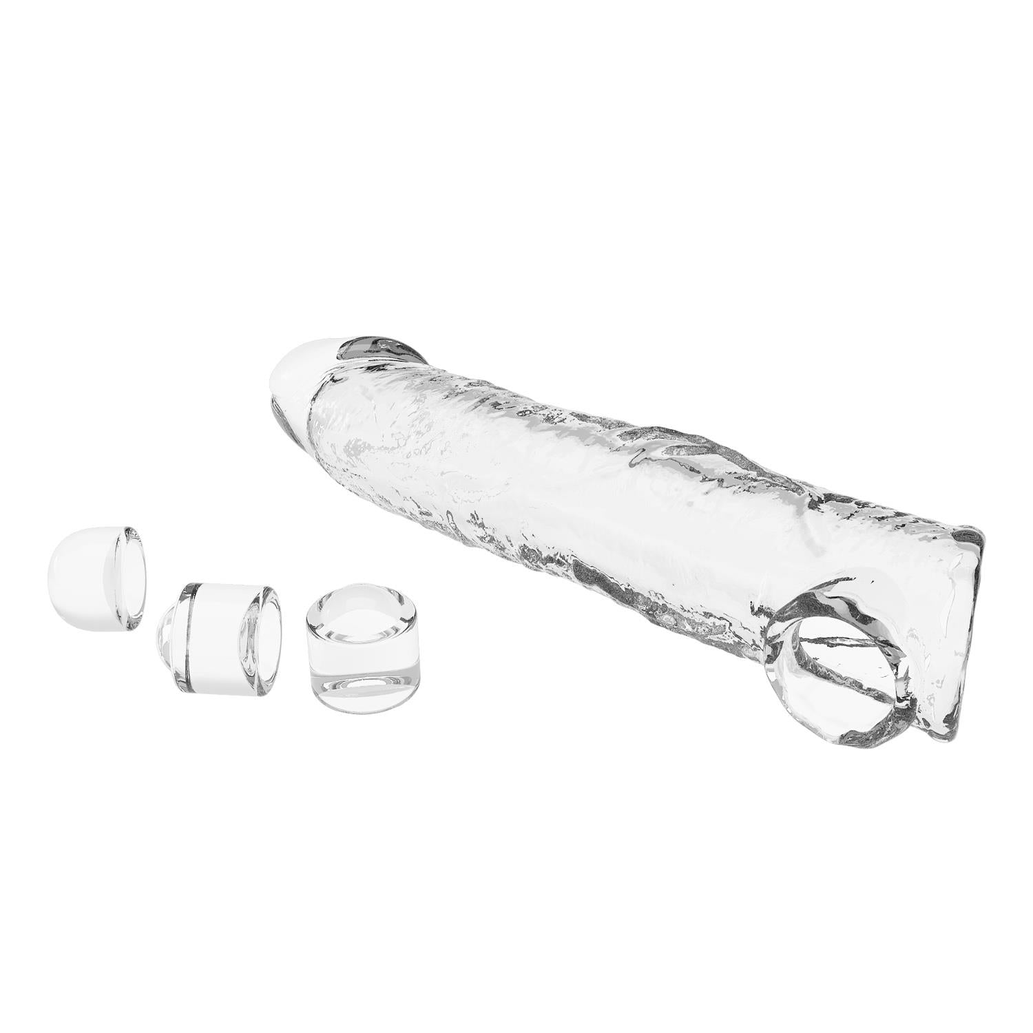 Pretty Love Extensor modular transparent pentru penis 26 cm