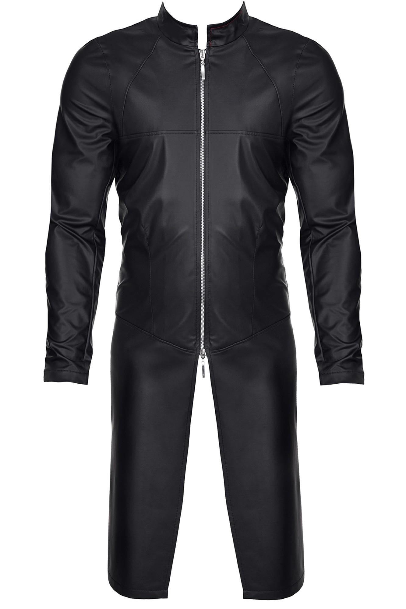 Palton Regnes Fetish Planet wetlook negru L