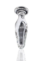Plug anal din sticlă Star Sparkler ToyJoy, transparent, 12 cm