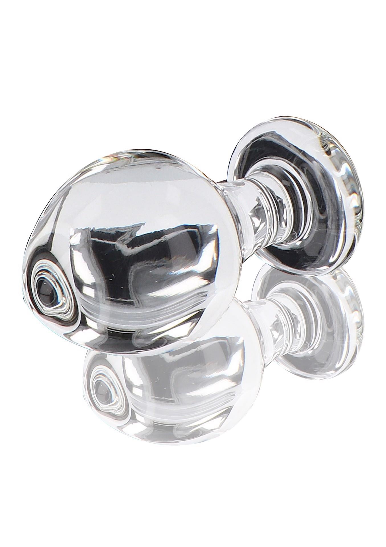 Dop anal din sticlă ToyJoy Brilliant Star, transparent, 9 cm