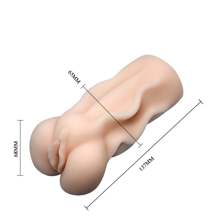 Masturbator vaginal Baile 3D cu ou vibrant din TPR