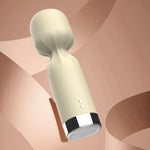 Vibrator compact Silk Pulse ecru, impermeabil 12 cm