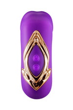 Vibrator Yoba Kissy 3 în 1 Iepuraș Violet USB 17,6 cm