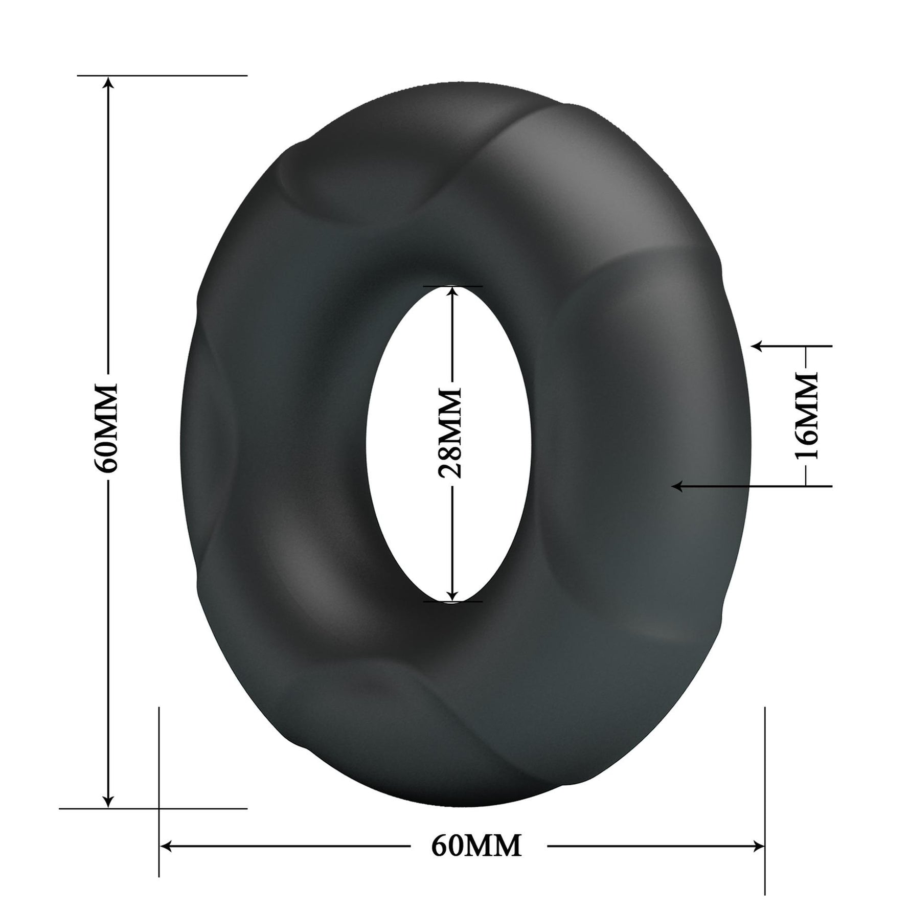 Inel Arvell Crazy Bull din silicon rezistent la apă 2,8 cm