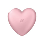 Stimulator Clitoridian Satisfyer Cutie Heart, Silicon Roșu Aprins, USB