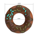 Inel pentru penis Pretty Love Choco Super Donut din silicon, super moale