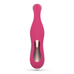 Vibrator Crushious Cyrano din silicon cu aspirație USB pentru punctul G, 18 cm