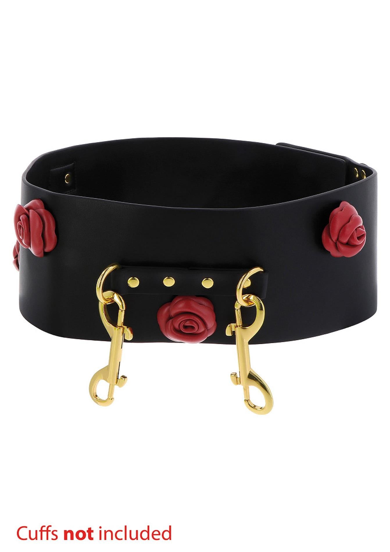 Curea de bondage Taboom Wild Roses neagră