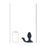 Plug anal vibrant rotativ Levelz cu bilă, silicon, negru, 10,7 cm