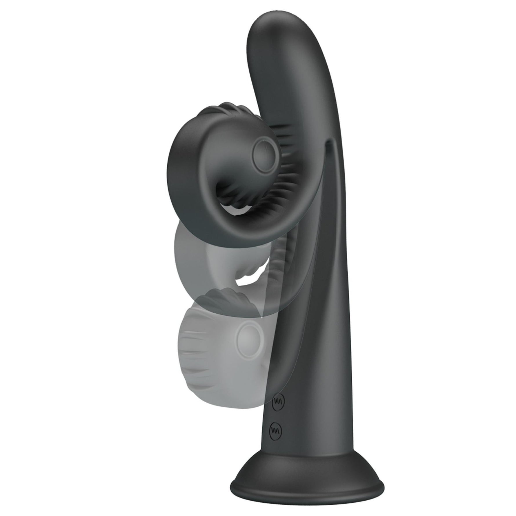 Vibrator USB Pretty Love Selma Snail Rabbit Negru 20cm
