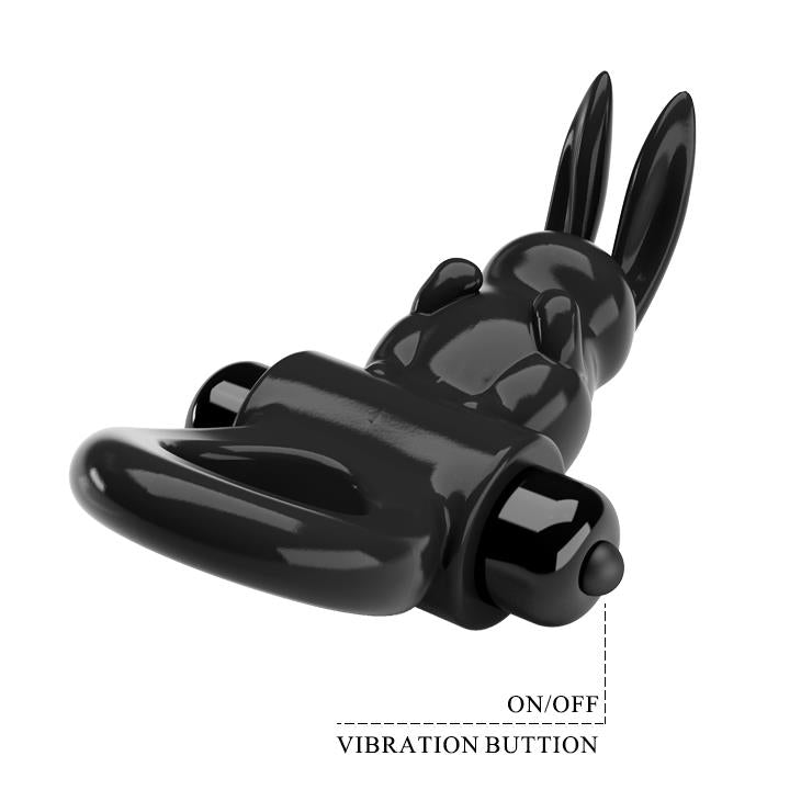 Inel Pretty Love Exciting Negru cu 10 Funcții