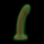 Dildo din silicon EasyToys Candy Swirl, strălucitor în întuneric, roz, 19 cm