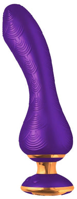 Vibrator Shunga Sanya din silicon pentru punctul G, violet, USB, 19 cm