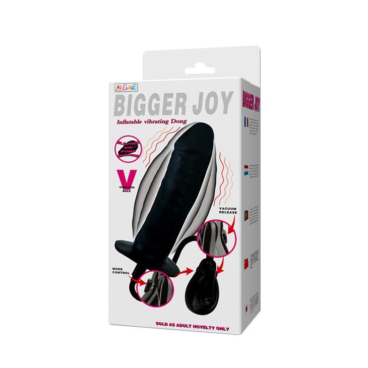 Plug anal vibrant gonflabil cu baterii Baile Bigger Joy