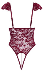 Body Cottelli LINGERIE bordo cu perle, model S