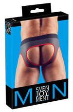 Jockstrap Svenjoyment pentru bărbați cu fermoar, neopren mat