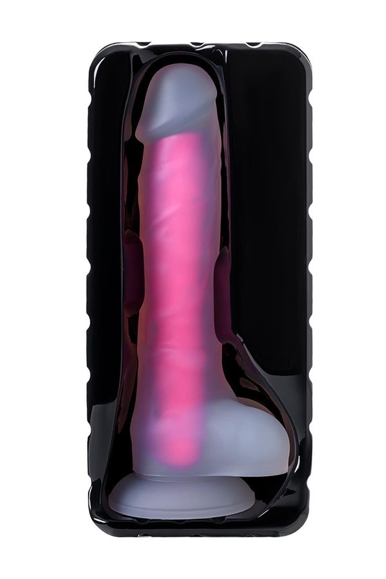 Dildo cu gel Peter Glow Beyond Pink Glow 16,5 cm