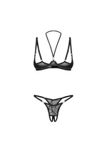 Set Olianna Obsessive L/XL cu dantelă deschisă