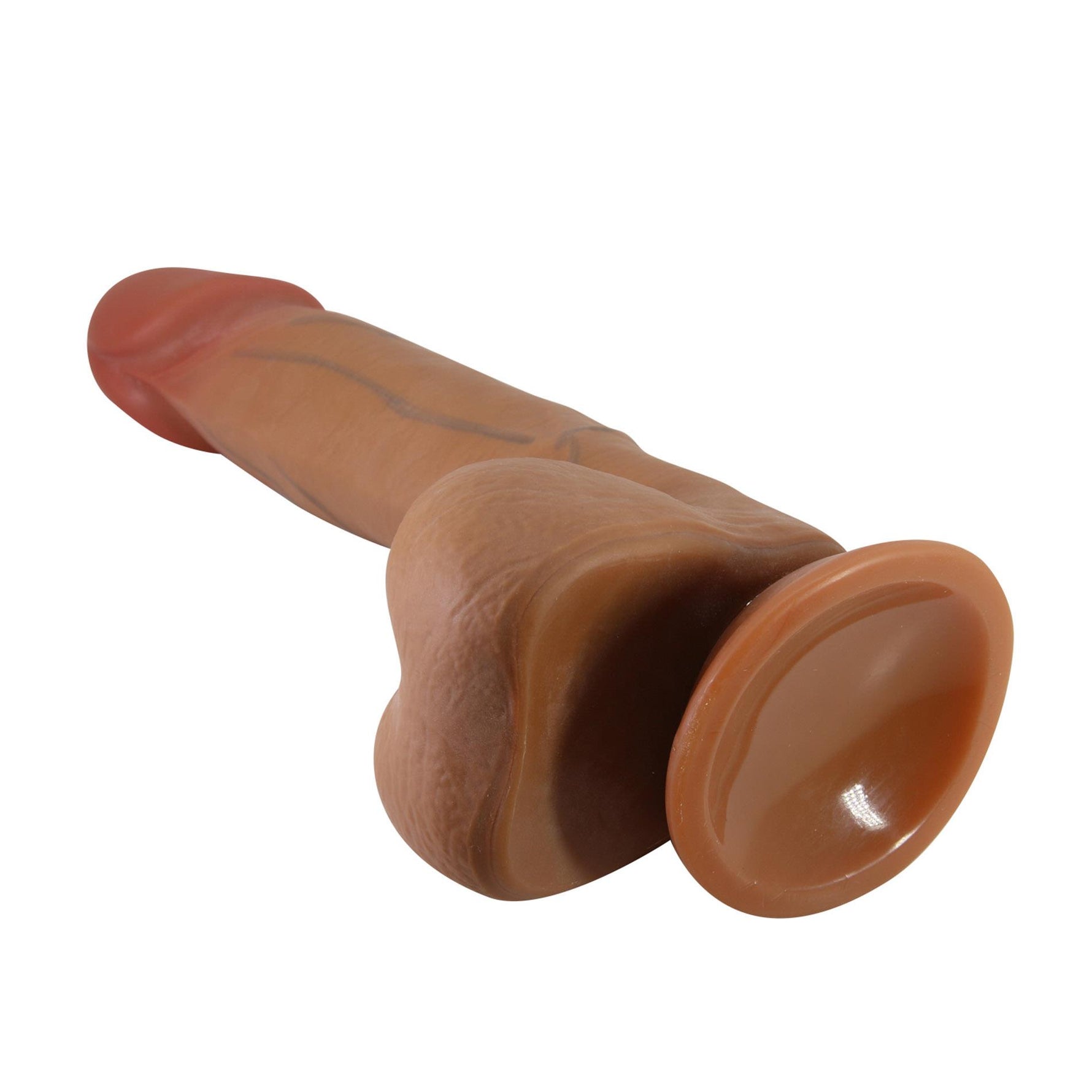 Dildo curbat realist Baile cu ventuză 21,8 cm