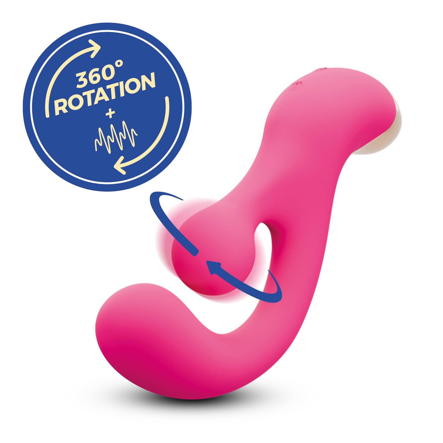 VIBRATOR CRUSHIOUS PLACE CU STIMULARE ROTATIVĂ
