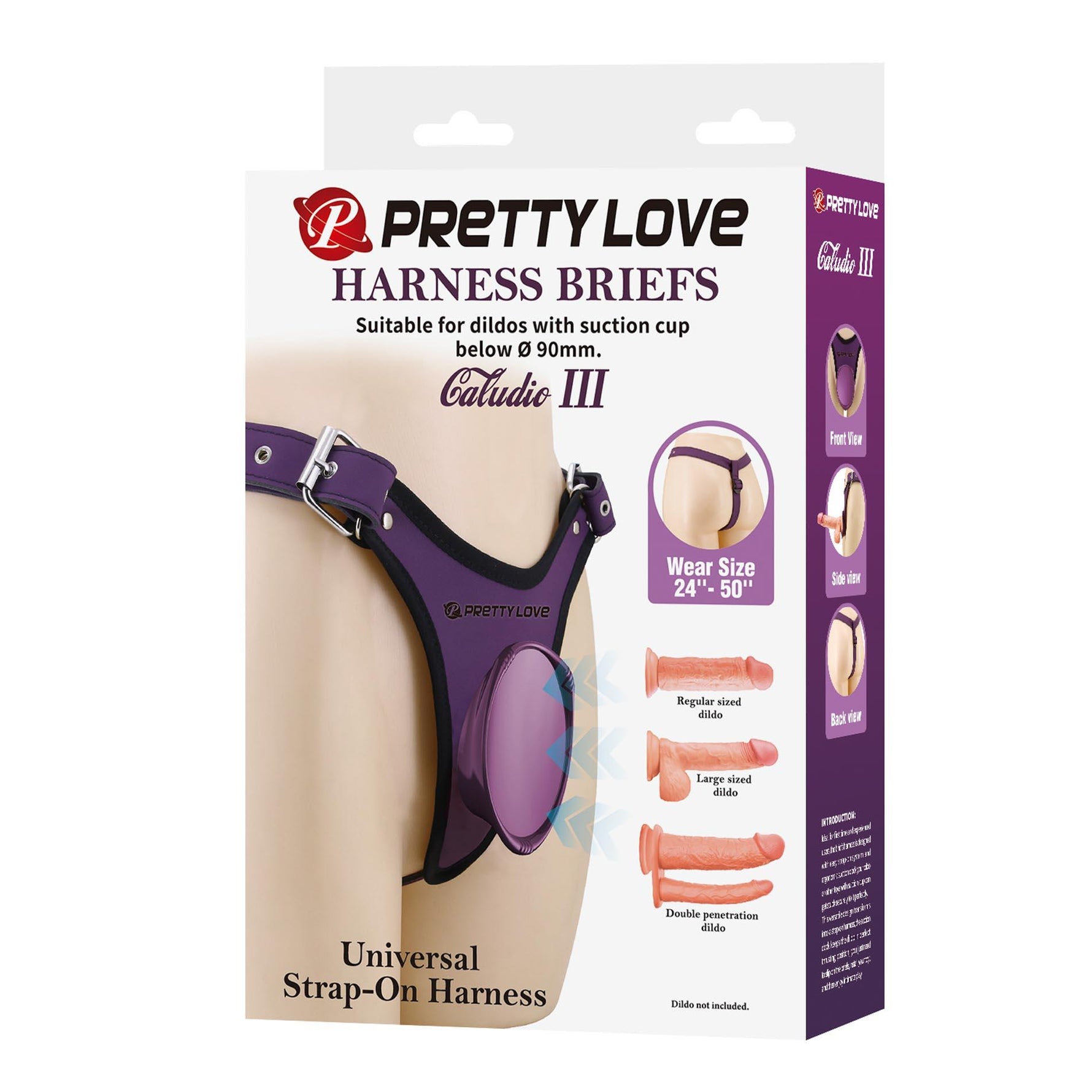 Chiloți Pretty Love Caldric III Universal Purple Harness