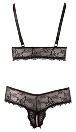Sutien tanga Cottelli CURVES negru XL