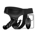 Set vibrator EasyToys Fetish Collection cu strap-on, negru
