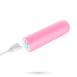 Vibrator Quackers Crushious Mini roz cu USB 8,6 cm