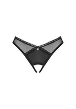 Latinesa Obsessive tanga deschis negru XL 2XL