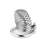 Cușcă pentru penis spiralată din oțel HeavyFun seria B 7,7 cm
