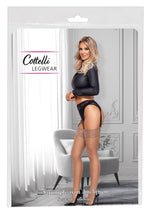Ciorapi Cottelli LEGWEAR cu dantelă, nud L